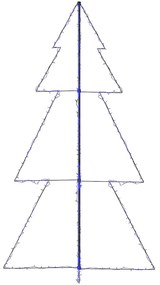 Árvore de Natal em cone 300 LEDs 120x220 cm interior e exterior