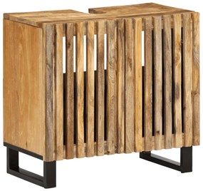 vidaXL Armário para lavatório 62x34x58 cm mangueira maciça áspera