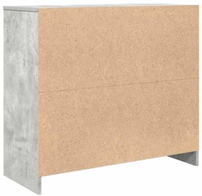 Aparador 85x34x76 cm derivados de madeira cinzento cimento