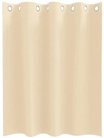 Cortinas com cortinas 2 pcs Creme 140 x 140 cm Poliéster