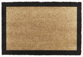Tapete de entrada em coco artesanal Border.