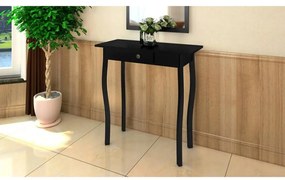 vidaXL Mesa consola MDF preto