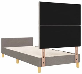 Estrutura de Cama vidaXL Taupe 100x200 cm Tecido