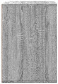 Cómoda com 3 Gavetas - 60x41x58 cm - derivados de madeira - cinzento s