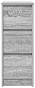Aparador 29,5x34x76 cm derivados de madeira cinzento sonoma