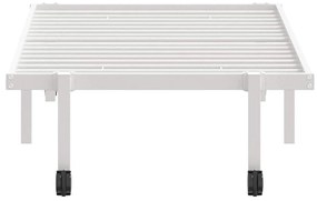 Estrutura de cama sem colchão Dobrável 75x190 cm aço branco