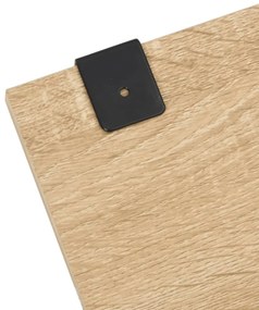 2 pcs conj. móveis casa de banho derivados de madeira carvalho