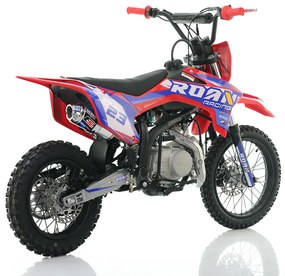 MOTO Crianças CROSS Gasolina 125CC RXF-Z ROAN Junior Manual Vermelha