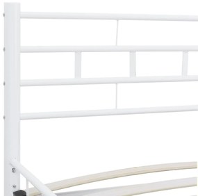 Estrutura de cama 200x200 cm metal branco