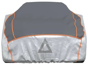 Cobertura carro p/ Sedan proteção de granizo XXL cinza/prateado