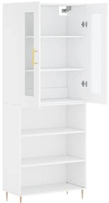 Armário alto 69,5x34x180 cm derivados de madeira branco