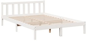 Cama extra longa sem colchão 160x210 cm pinho maciço branco
