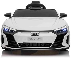 Carro elétrico para crianças Audi RS E-tron GT 12V, controlo remoto, USB / AUX, Bluetooth, bateria de lítio, luzes LED licença ORIGINAL Branco