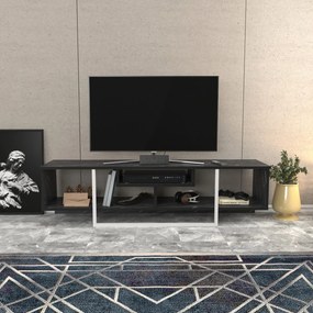 Móvel TV Asal – Preto/Branco – 150x35,2x40 cm