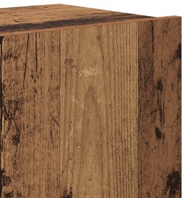 Conjunto de 6 Peças para Gabinete de TV Madeira Antiga Madeira de Enge