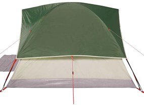 Tenda familiar em cúpula para 6 pessoas impermeável verde