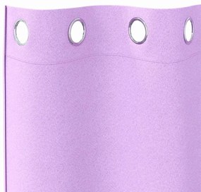 Cortinas com cortinas 2 pcs Roxo 245 x 140 cm Poliéster
