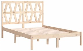 Estrutura de cama 120x200 cm madeira de pinho maciça