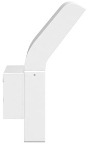 Candeeiros parede LED p/ exterior 2 pcs alumínio fundido branco