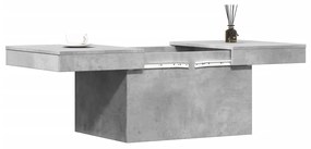 Mesa de centro 100x55x40 derivados de madeira cinzento cimento