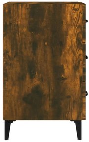 Mesa cabeceira 40x40x66 cm derivados de madeira carvalho fumado