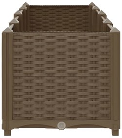 Canteiro elevado 160x40x38 cm polipropileno