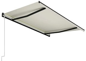 Toldo retrátil automático 400x300 cm cor creme