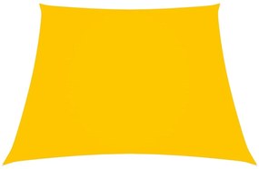 Para-sol estilo vela tecido oxford trapézio 3/5x4 m amarelo