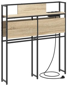 Cabeceira de armazenamento com cabeceira Carvalho sonoma 80 cm