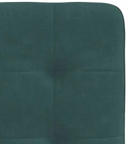 Cadeiras de jantar 6 pcs veludo verde-escuro