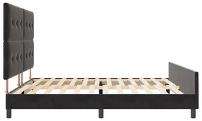 Cama vidaXL Preta 200x200 cm Veludo