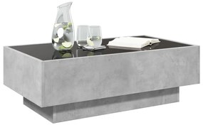 Mesa de centro c/ LEDs 90x50x30 cm derivados de madeira