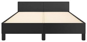 Estrutura cama c/ cabeceira sem colchão 120x200 cm preto
