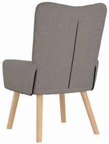 Cadeira Relaxante vidaXL em Tecidos Taupe