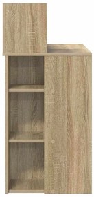 Mesa com Armazenamento Carvalho Sonoma 90x48x101.5 cm Madeira Engenhei