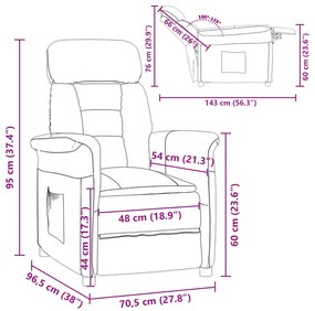 Poltrona Recliner Creme