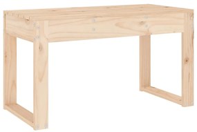 Banco de jardim 80x38x45 cm madeira de pinho maciça