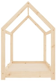 Estrutura de cama p/ crianças 70x140 cm madeira de pinho maciça