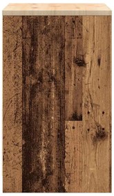 Armário de arrumação de garagem madeira velha 60x51x85 cm