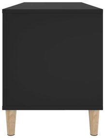 Armário para discos 100x38x48 cm derivados de madeira preto