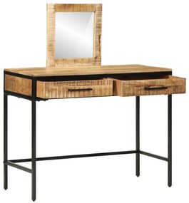 Mesa de Toucador 100x40x75/120 cm Madeira Sólida de Manga Rugosa