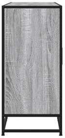 Aparador 134x35x76 cm derivados de madeira cinzento sonoma