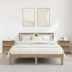 vidaXL Armários de Cama 2 pcs Carvalho Artesanal 40x35x50 cm Madeira de Engenharia