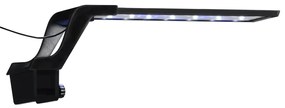 Lâmpada de aquário LED com braçadeira 35-55 cm azul e branco