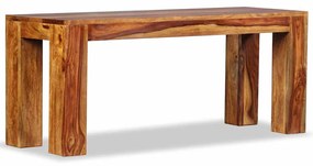 Banco em madeira de acácia maciça 110x35x45 cm
