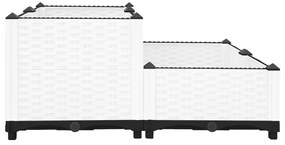 Canteiro elevado 80x80x38 cm polipropileno