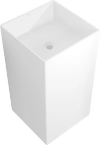 Mexen Xola-2 lavatório independente de conglomerado 45 x 45 cm, branco mate - 26594500