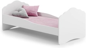 Cama infantil/individual Wave 160x80 branca - colchão e estrado incluído