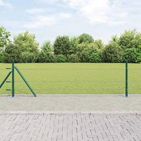 Cerca Hexagonal vidaXL Verde 0.4x10 m Aço