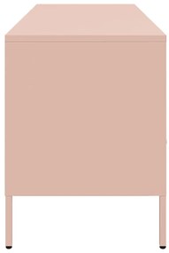 Móvel de TV 100,5x39x50,5 cm aço rosa